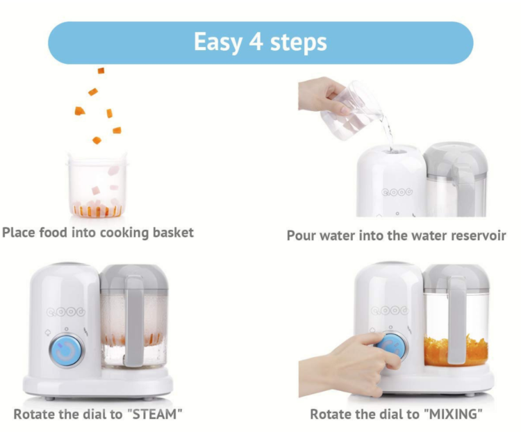 baby food maker steps