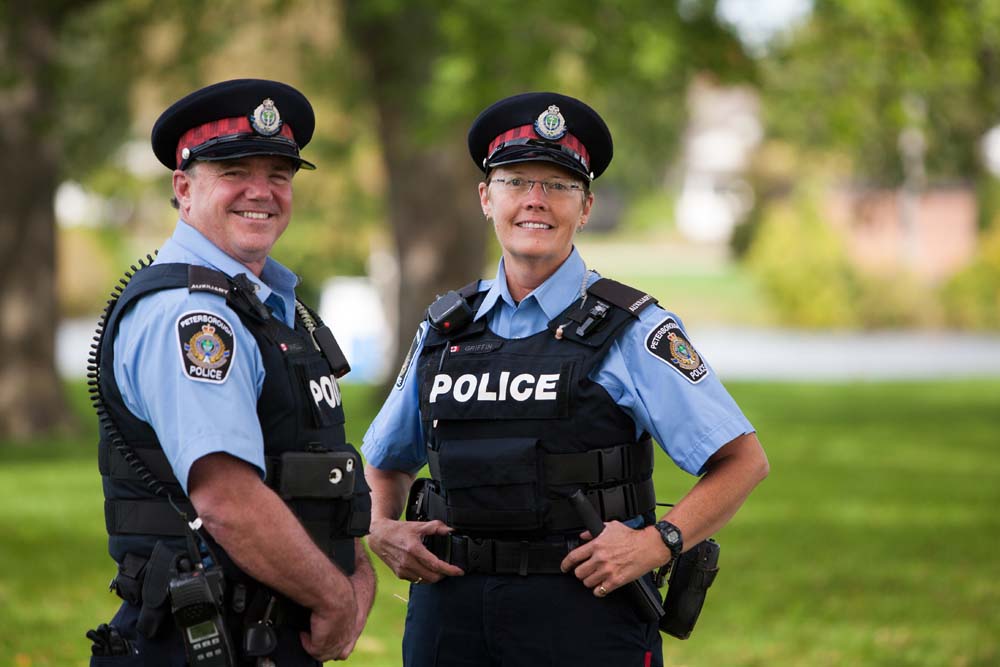police people smiling